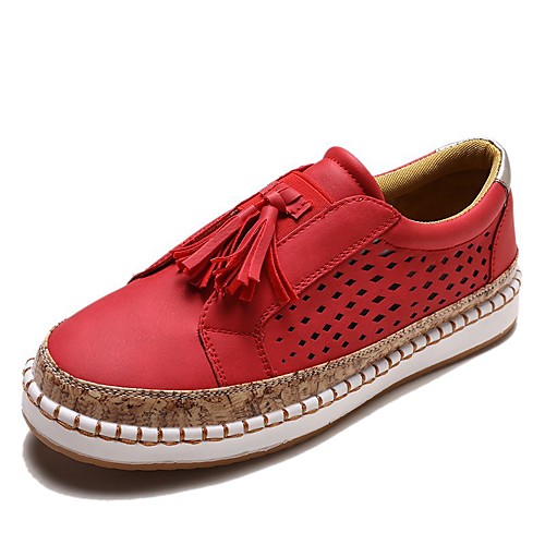 

Women's Sneakers Wedge Heel PU Solid Colored White Red Blue