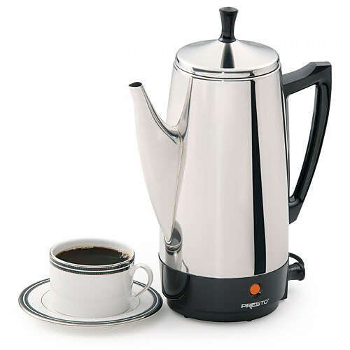 

heavy duty stove top percolator yosemite smooth coffee maker pot aluminum cup