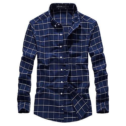 

Men's Hiking Shirt / Button Down Shirts Fishing Shirt Military Tactical Shirt Long Sleeve Jacket Shirt Top Outdoor Quick Dry Lightweight Breathable Sweat wicking Autumn / Fall Spring Light Blue White