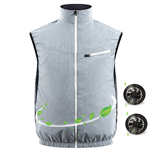 

Summer Fan Cooling Vest Men Women Air Conditioning Cool Jacket Coat Top Outdoor Sun Protection Jacket USB Charing Waistcoat