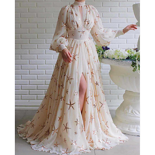 

Women's A Line Dress Maxi long Dress White Black Blue Red Beige Long Sleeve Print Fall Summer Round Neck Elegant Casual 2021 S M L XL XXL