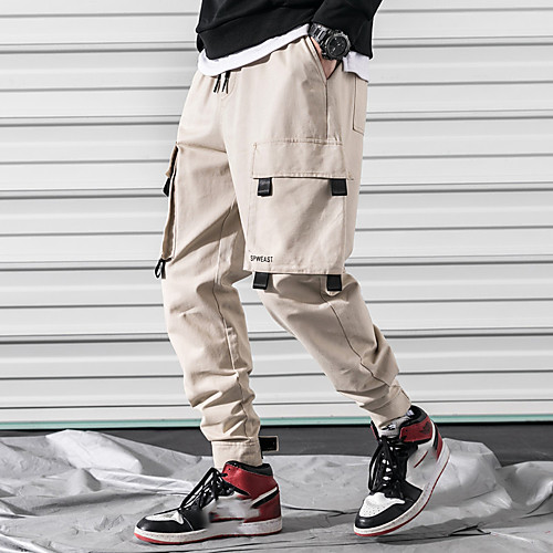 

Men's Hiking Pants Trousers Hiking Cargo Pants Solid Color Summer Outdoor Loose Multi-Pockets Quick Dry Breathable Comfortable Cotton Bottoms Black Army Green Khaki Hunting Fishing Climbing M L XL