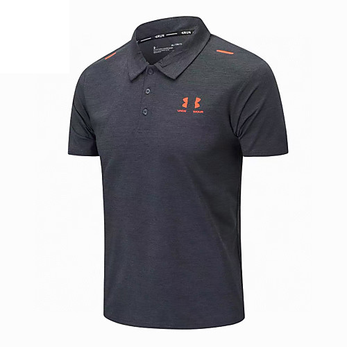 

Men's T shirt Hiking Tee shirt Short Sleeve Crew Neck Tee Tshirt Top Outdoor Lightweight Breathable Quick Dry Sweat wicking Spring Summer Polyester Light Blue fluorescent green orange Camping