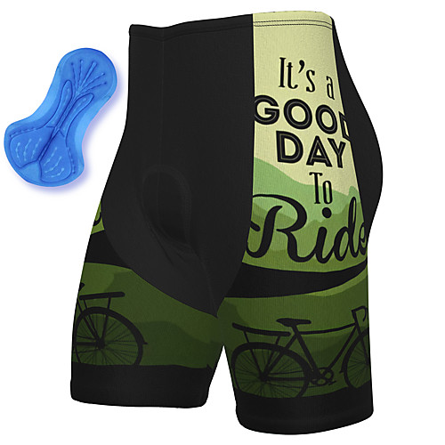 

21Grams Men's Cycling Shorts Spandex Bike Padded Shorts / Chamois Breathable Quick Dry Sports Green Mountain Bike MTB Road Bike Cycling Clothing Apparel Bike Wear / Athleisure