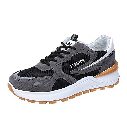

Women's Trainers Athletic Shoes Flat Heel Round Toe Booties Ankle Boots PU Lace-up Solid Colored White Black / Booties / Ankle Boots