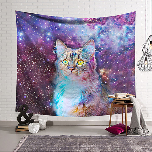 

Wall Tapestry Art Decor Blanket Curtain Hanging Home Bedroom Living Room Decoration Polyester Cat