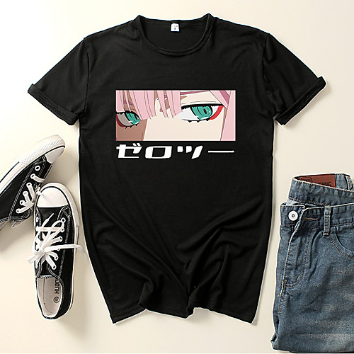

Inspired by Darling in the Franxx Zero Two Cosplay Costume T-shirt Microfiber Graphic Prints Printing T-shirt For Women's / Men's
