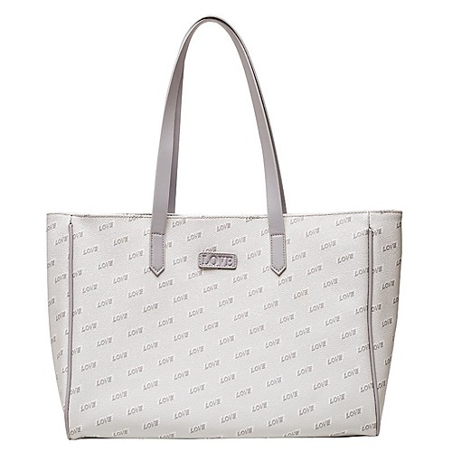 

Women's Bags PU Leather Tote Zipper Date Office & Career 2021 Handbags Gray