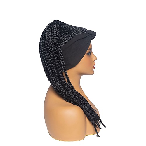 

foreign trade small braid wig headgear black headscarf wig headgear fashion small dirty braid wig headgear