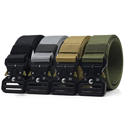 

Belt Men's Military Tactical Belt Wearable Breathable Protective for Solid Colored Nylon Fall Spring Summer