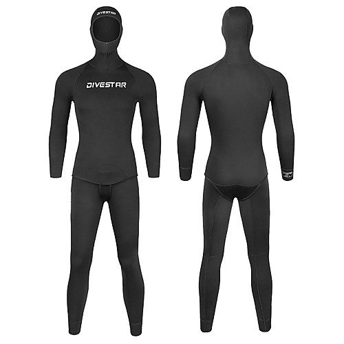 

DIVESTAR Men's Full Wetsuit 3mm CR Neoprene Diving Suit Windproof Long Sleeve Solid Colored Autumn / Fall Winter Spring