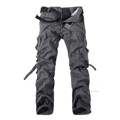 

Men's Hiking Pants Trousers Hunting Pants Tactical Cargo Pants Dust Proof Quick Dry Breathable Wearproof Fall Spring Solid Colored Cotton for Black Yellow Army Green XS S M L XL
