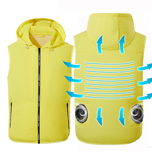 

USB Fan Cooling Hiking Vest Fishing Cycling Vest Air Conditioning Outdoors Quick Cooling Breathable Vest Summer Cooling Supply
