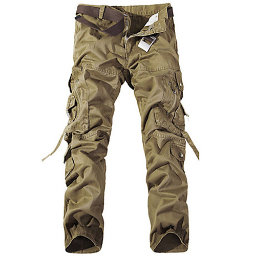 

Men's Hiking Pants Trousers Hunting Pants Tactical Cargo Pants Dust Proof Quick Dry Breathable Wearproof Fall Spring Solid Colored Cotton for Black Yellow Army Green S M L XL XXL