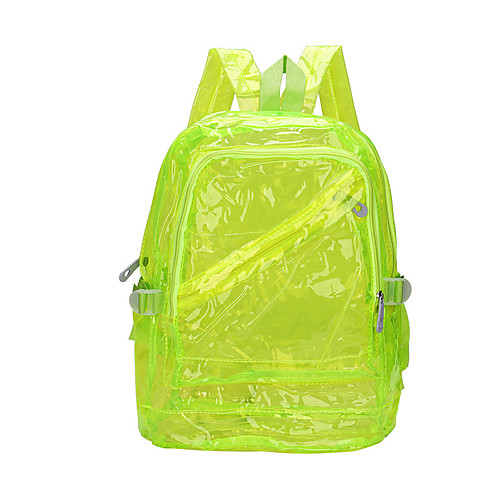 

Women's Unisex Acrylic Commuter Backpack Waterproof Zipper Daily Backpack Black Blue Purple Green