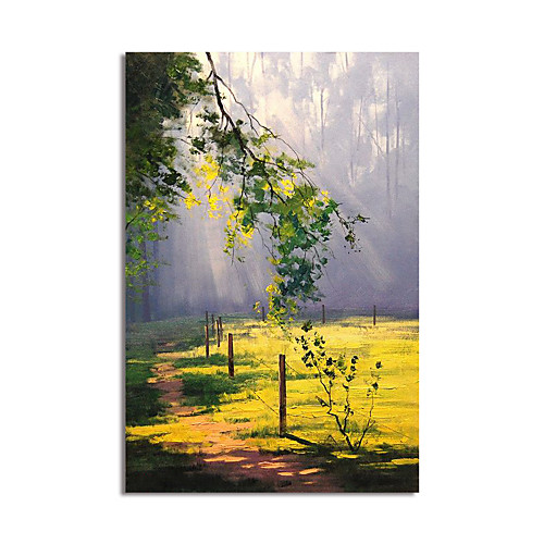 

Oil Painting Hand Painted Impression Landscape Canvas Painting Comtemporary Simple Modern Stretched Canvas Ready to Hang