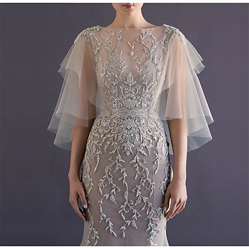 

Sleeveless Elegant / Bridal Polyester Wedding / Party / Evening Women's Wrap With Lace