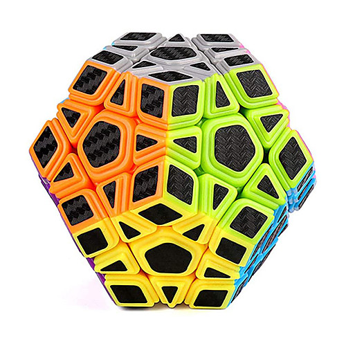 

MoYu Megaminx Speed Cube Smooth Magic Cube Carbon Fiber Sticker Pentagonal Dodecahedron Cube Black