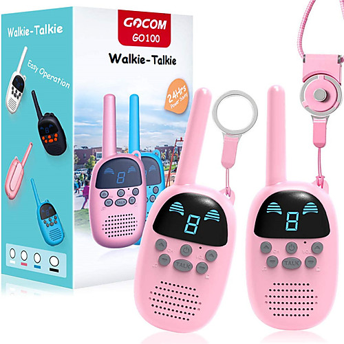 

Children Walkie Talkies for 4-12 Year Old Boys Girls, Portable Two Way Radios Kids Gift, Long Range Child Walky Talky Toys for Outside, Camping, Hiking (2 Pack)