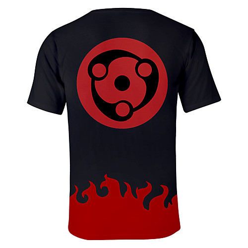 

Inspired by Naruto Akatsuki Uchiha Itachi Cosplay Costume T-shirt Terylene Graphic Prints Printing T-shirt For Women's / Men's