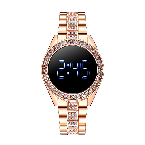 

led touch alloy watch fashion led electronic couple watch business stable men's watch trendy men's and women's watch