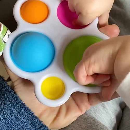 

1 pcs Infant Baby Toys Montessori Exercise Board Rattle Puzzle Colorful Intelligence Development Early Education Intensive Training