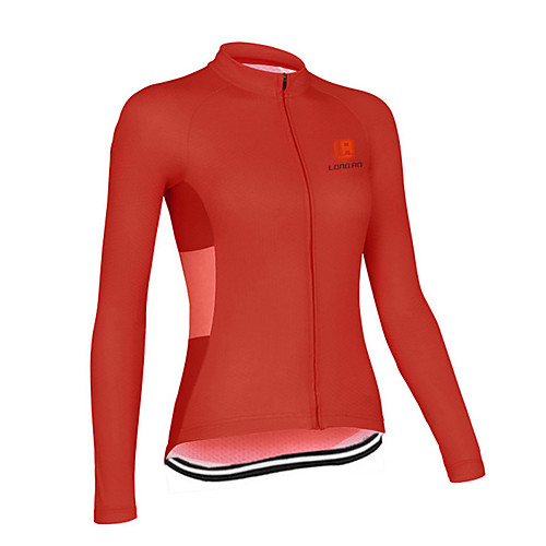 

Women's Long Sleeve Cycling Jersey Winter Red Royal Blue Patchwork Bike Jersey Top Mountain Bike MTB Road Bike Cycling Quick Dry Sports Clothing Apparel / Stretchy / Athleisure