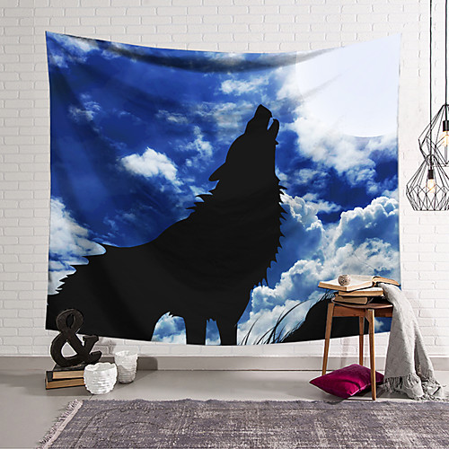 

Wall Tapestry Art Decor Blanket Curtain Hanging Home Bedroom Living Room Decoration Polyester Wolf