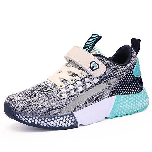 

Unisex Trainers Athletic Shoes Comfort Elastic Fabric Mesh Big Kids(7years ) Daily Running Shoes Blue Pink Gray Summer