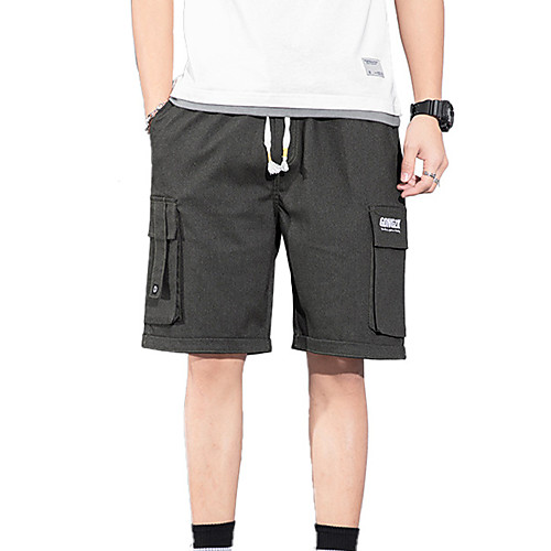 

Men's Hiking Shorts Hiking Cargo Shorts Solid Color Summer Outdoor Loose Multi-Pockets Quick Dry Breathable Comfortable Cotton Shorts Bottoms Black Army Green Blue Hunting Fishing Climbing M L XL XXL