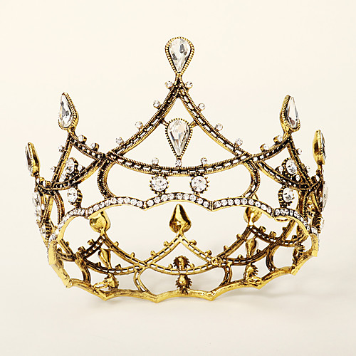 

Luxury Retro Alloy Headpiece with Glitter / Crystals 1 Piece Wedding / Special Occasion Headpiece