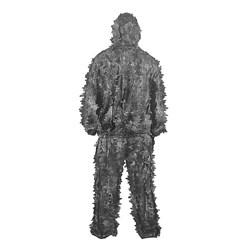 

Men's Ghillie Hunting Suit Hunting Jacket with Pants Outdoor Waterproof Ventilation Wearproof Comfortable Fall Spring Camo / Camouflage Polyester Camouflage / 2pcs