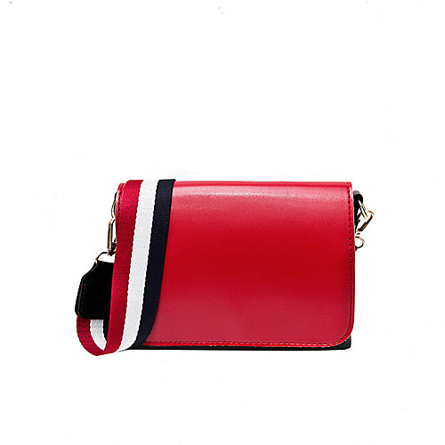 

Women's Bags PU Leather Crossbody Bag Plain Classic Fashion Shopping Daily 2021 MessengerBag Blue Red Yellow