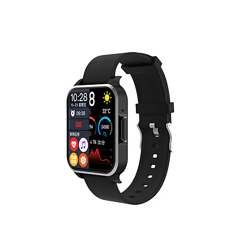

TM02 Men's Smartwatch Bluetooth Heart Rate Monitor Blood Pressure Measurement Thermometer Health Care Information Stopwatch Pedometer Call Reminder Activity Tracker Sleep Tracker