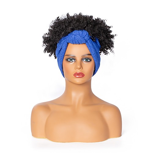 

amazon cross-border new headscarf wig european and american african wig ladies fluffy small volume high temperature silk wig