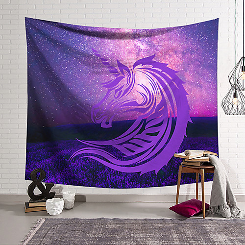 

Wall Tapestry Art Decor Blanket Curtain Hanging Home Bedroom Living Room Decoration Polyester Unicorn