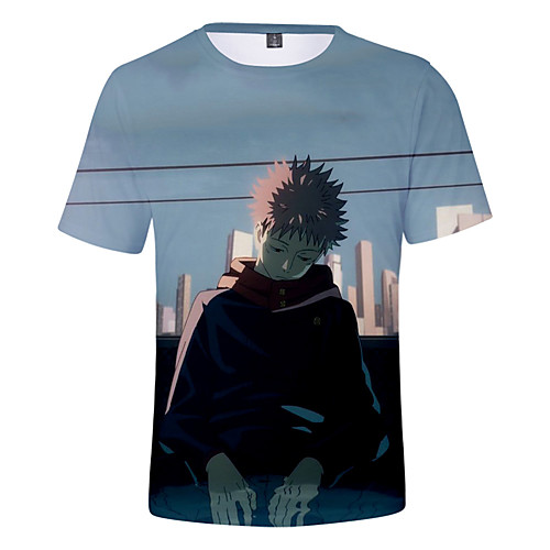 

Inspired by Jujutsu Kaisen Yuji Itadori Cosplay Costume T-shirt Terylene 3D Printing T-shirt For Women's / Men's