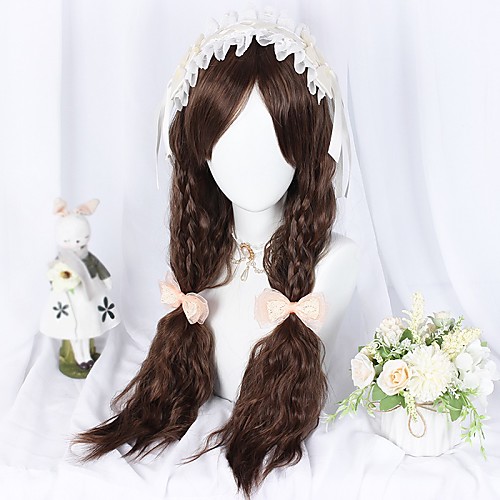 

Brown black Sweet Style Lolita Wig 70 inch Cosplay Wigs Other Wig Halloween Wigs