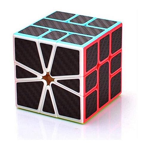 

MoYu Phantom Square 1 with Black Carbon Fiber Stickers Magic Cube stickerless Qiyi qifa Square one Carbon Fiber Sticker Twisty Puzzle