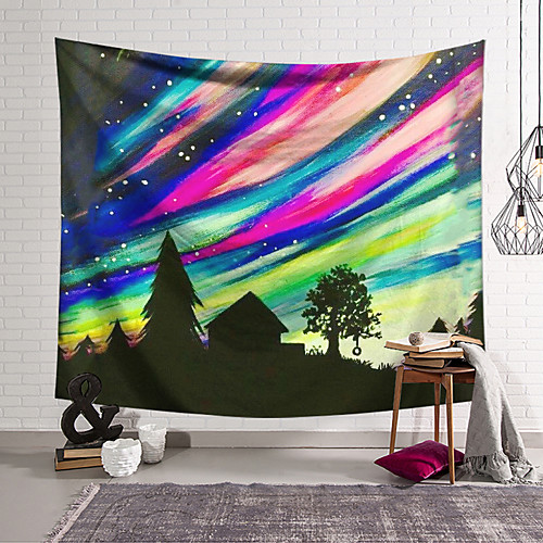 

Wall Tapestry Art Decor Blanket Curtain Hanging Home Bedroom Living Room Decoration Polyester Color Sky