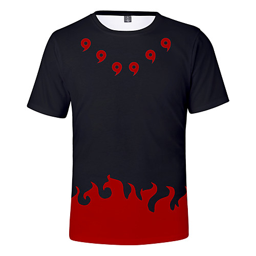 

Inspired by Naruto Uchiha Sasuke Cosplay Costume T-shirt Terylene Graphic Prints Printing T-shirt For Women's / Men's