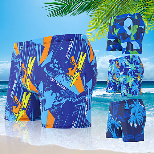 

Men's Swim Shorts Swim Trunks Swimwear Board Shorts Bottoms Breathable Quick Dry Drawstring - Swimming Diving Surfing Tie Dye Print Autumn / Fall Spring Summer / Micro-elastic