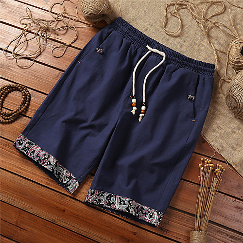 

Men's Casual / Sporty Athleisure Breathable Outdoor Sports Sport Daily Shorts Pants Plain Short Drawstring Pocket White Black Navy Blue