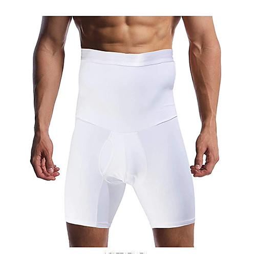 

men's slimming shorts waist training compression shaper pants black one size