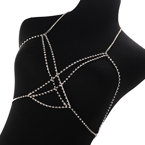 

sexy bohemian beach necklace accessories summer fashion multilayer cross body chain
