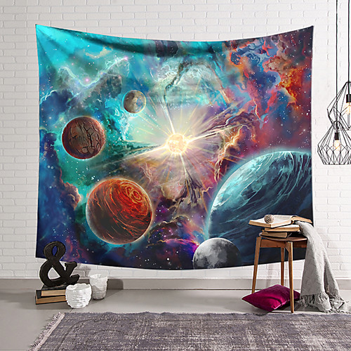 

Wall Tapestry Art Decor Blanket Curtain Hanging Home Bedroom Living Room Decoration Polyester Planet