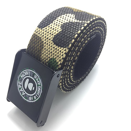 

Belt Men's Military Tactical Belt Wearable Breathable Protective for Camo Canvas Fall Spring Summer