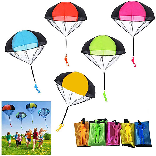

10 PCS Children's Flying Toys Tangle Free Throwing Hand Throw Parachute Army Man Toss It Up and Watching Landing Outdoor Toys for Kids Gifts
