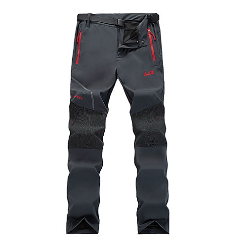 

Men's Hiking Pants Trousers Solid Color Outdoor Regular Fit Waterproof Quick Dry Breathable Stretchy Elastane Pants / Trousers Black Grey Hunting Fishing Climbing XL XXL XXXL 4XL 5XL / Zipper Pocket