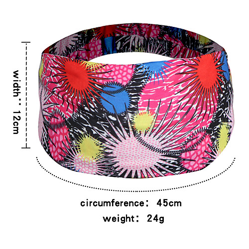 

cross-border new color contrast geometric printing elastic hairband custom women's sports yoga antiperspirant headband hairband wholesale